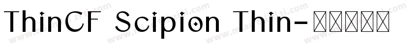 ThinCF Scipion Thin字体转换